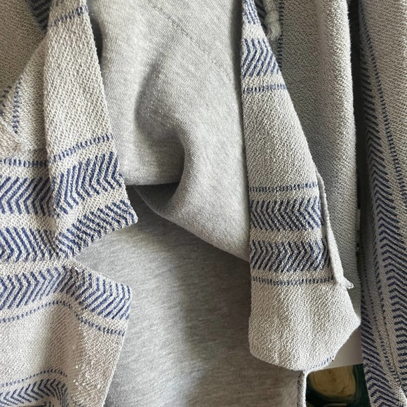 Brooklyn Cloth Boho Hooded Pullover Blue and Gray Size S - Picture 7 of 9